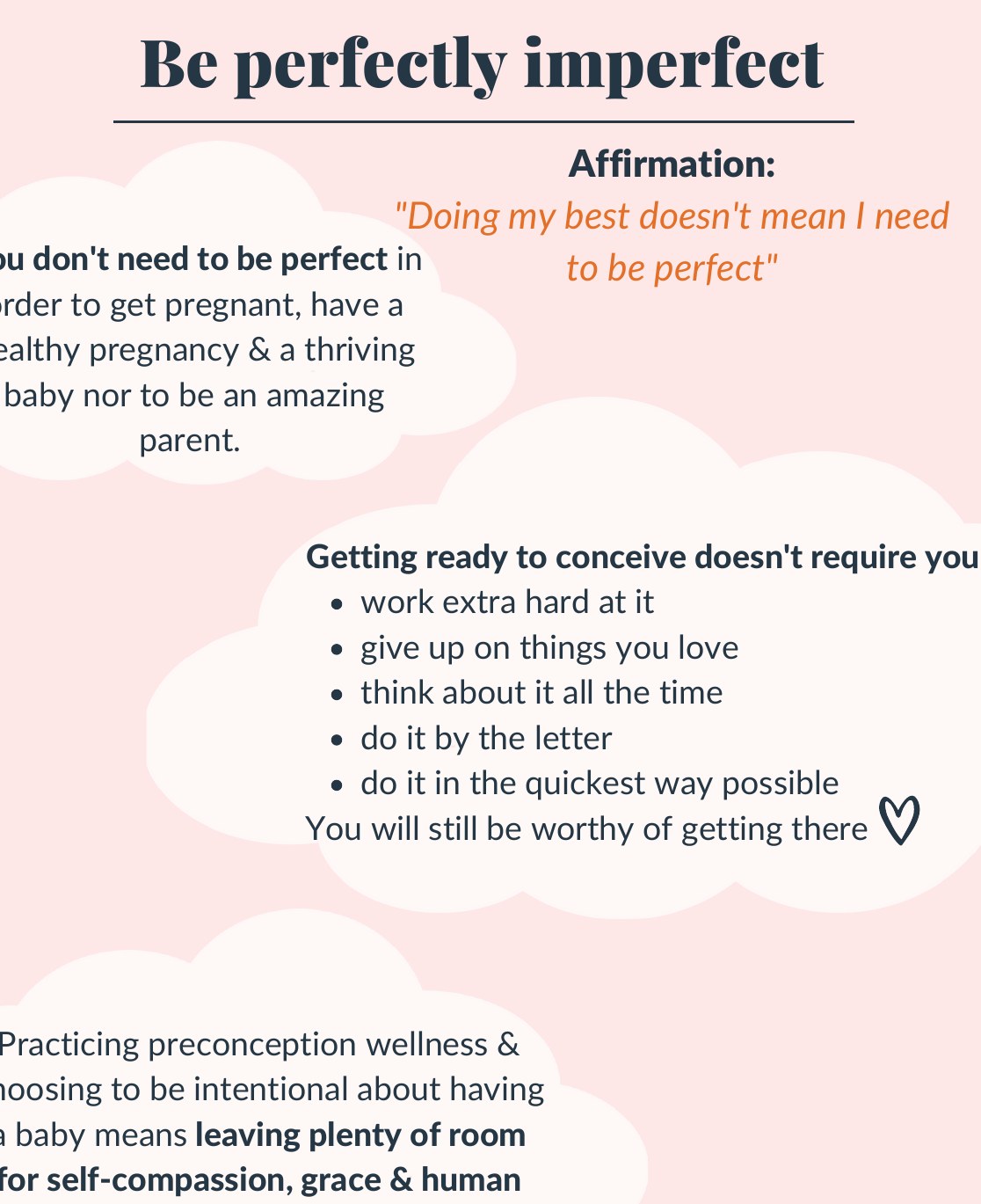 Selected Storka reflection page from the preconception mindset materials